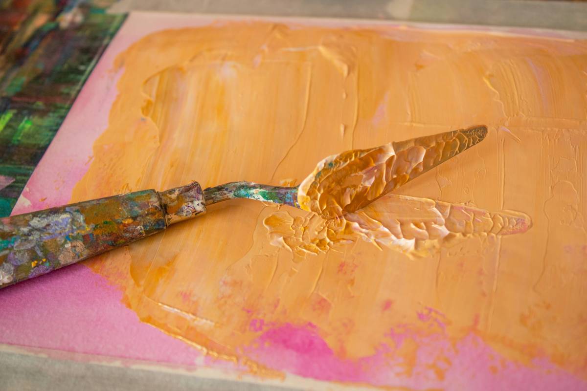 A side-by-side comparison of two beginner watercolor paintings illustrating what makes a painting good through composition and value contrast
